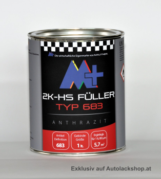 MPlus 2K-HS Füller Typ 683 VOC Antrazit 1,0 L