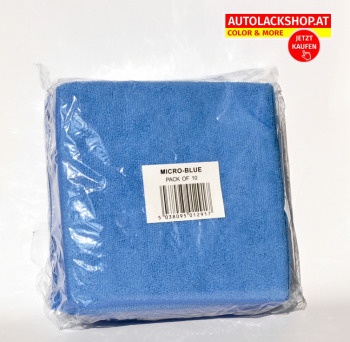 Microfasertuch blau 40 x 40 cm / PK= 10 Stk.