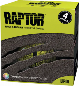 Raptor 2K Urethane-Beschichtung Einfärbbar 4x1,00 L Dose Set ink. Einfärbefarbe
