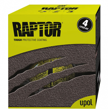 Raptor 2K Urethane-Beschichtung Schwarz 4x1,00 L Dose Set