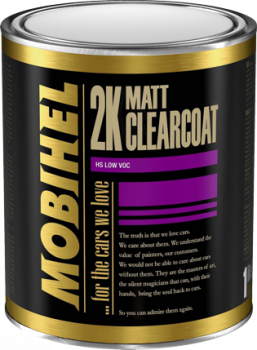 MOBIHEL 2K CLEARCOAT MATT LOW VOC / 1 L