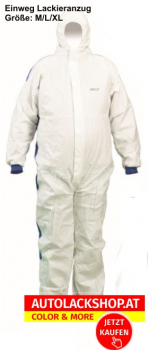 Einweg Lackieranzug "AIRSUIT",Gr. M/L/XL,Weiss-Blau