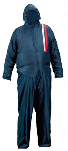Lackieranzug Nylon, Gr. L, Farbe: Blau
